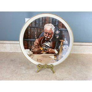The Tinkerer / Norman Rockwell  Bone China Japan Collectable Plate